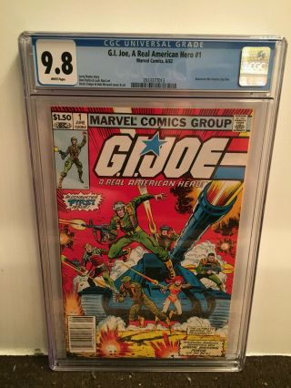 Gi Joe 1 Cgc 9.  8 Real American Hero Marvel 1982 White Pages