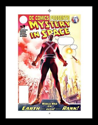 Alex Ross Dc Presents Mystery In Space 1 Rare Production Art Cover