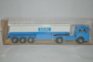 Wiking 801 (801/12a) Man 19.  230 Tank Truck & Trailer " Aral " For Marklin W/box