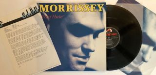 Morrissey - Viva Hate - 1988 Promo Import W/ Press Release Vg,  Ultrasonic