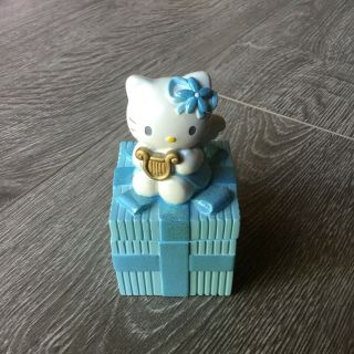 Pre Owned Sanrio Hello Kitty Baby Blue Angel Wings 2001 Trinklet Box