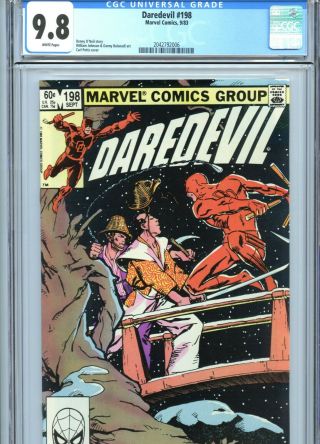 Daredevil 198 Cgc 9.  8 White Pages Marvel Comics 1983