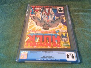 INCREDIBLE HULK 324 CGC 9.  4 NM WHITE PAGES (1st GREY HULK SINCE 1) MARVEL 1986 3