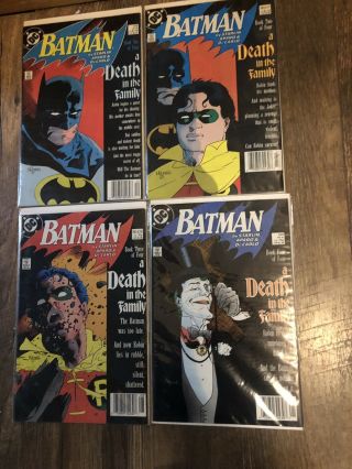 Batman Death In The Family 1 - 4 Complete Set Batman 426 - 429 F Vf