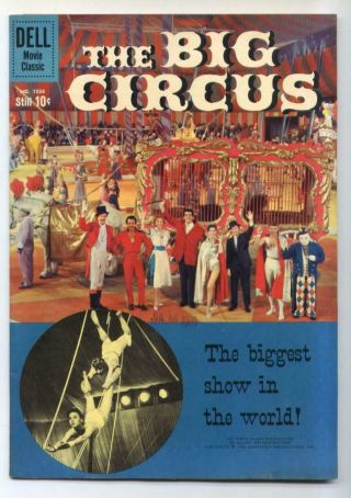 Four Color 1036 The Big Circus (victor Mature) Dell Comics Vf - {randy 