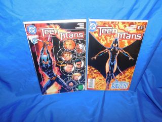 Teen Titans (2003) 1/2 & 8 1st Appearance Of Rose As Ravenger (aug 2004 Wizard)
