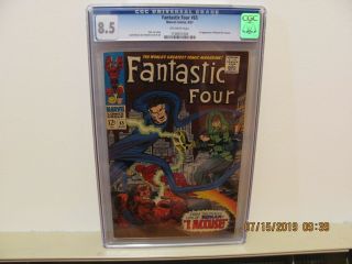 Fantastic Four 65 Cgc 8.  5 1st Appearance Ronan The Accuser From Guardians