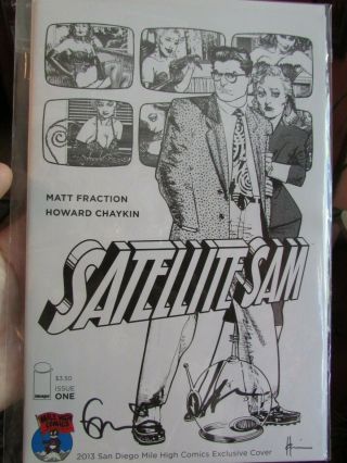 Image Comic Satellite Sam 1 Variant Signed By Howard Chaykin And Matt Fraction