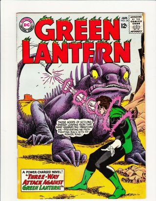 Green Lantern 32 1965 Dc Silver Age Hector Hammond App Gil Kane Monster Cover