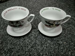 Hendricks Gin Tea Cup And Saucer 3” A Garden To Walk In Is An Immensity To Dream