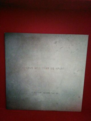 Joy Division ‎– Love Will Tear Us Apart Vinyl 7 " P/s Single Fac 23 1980