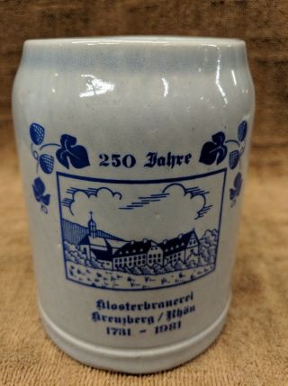 Stoneware West Germany Beer Stein 0.  5l.