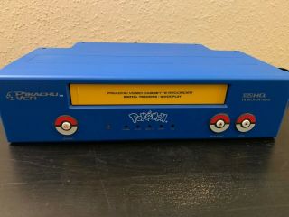 Pokemon Pikachu Vhs Vcr Video Cassette Player Pk240d No Remote