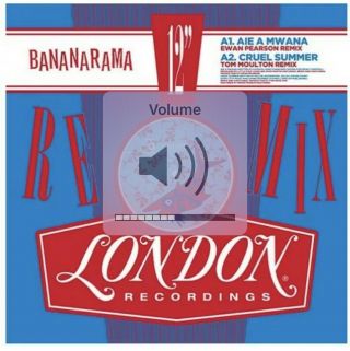 Bananarama - Remixed: Vol.  1 12 " Single Blue Vinyl Record Store Day Rsd 2019
