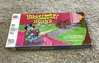 1981 Huckleberry Hound Board Game Hanna - Barbera (parts Only - Not Complete)