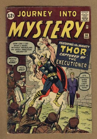 Thor (1st Series Journey Into Mystery) 84 1962 Gd - 1.  8