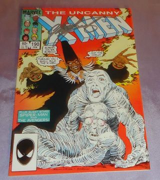 Uncanny X - Men 190 Hand - Signed By John Romita Jr In 1986,  Chris Claremont