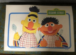 Sesame Street Placemat From 1981
