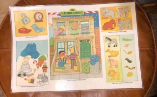 Sesame Street Placemat From 1981 3