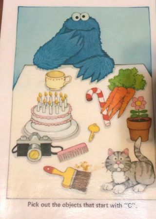 Sesame Street Placemat From 1981 5
