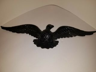 Vintage Cast Metal Sexton American Bald Eagle Wall Hanging Plaque - 20 " Wingspan