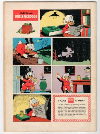 Dell - WALT DISNEY ' S UNCLE SCROOGE 14 - Barks Art - G - 1956 Vintage Comic 2