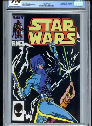 Star Wars 96 Cgc 9.  8 White Pages Light Sabre Battle