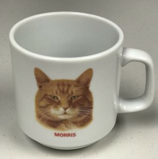 9 Lives Food Morris The Cat Mug Coffee Tea Cup By Papel Orange Tabby Cat 10 Oz