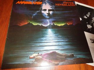Annihilator ‎– Never,  Neverland Org,  1990.  Rr.  Rare First Press