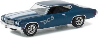 Greenlight Hobby Exclusive 1970 70 Chevrolet Chevelle Ss 454 1/64 Blue 51057