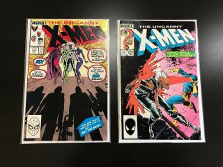 Uncanny X - Men 201 & 244 - 1st Appearance Of Jubilee & Baby Cable - High Grades