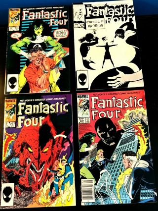 Fantastic Four 275 276 277 278.  Four Issues Of Marvel 