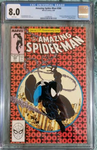 The Spider - Man 300 Cgc 8.  0 1st Appearance Of Venom 