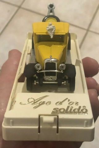 AGE D ' OR SOLIDO DEPANNEUSE 4410 S.  O.  S.  CITROEN YELLOW PICK - UP IN CASE 2