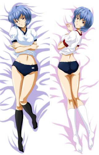 Anime Dakimakura Eva Neon Genesis Evangelion Ayanami Rei Hug Body Pillow Case A1