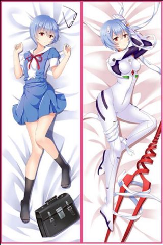 Anime Dakimakura Eva Neon Genesis Evangelion Ayanami Rei Hug Body Pillow Case A4