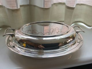 Lovely Antique/vintage Norton And White Silver Plated Tureen Serving Dish