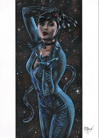 Catwoman (11 " X17 ") By Jean Medeiros - Ed Benes Studio