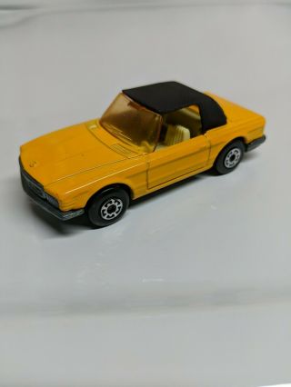 Lesney Matchbox Superfast Mercedes 350 Sl No.  6 Yellow Made In United Kingdom
