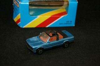 Matchbox Mb39 Year 1985 Bmw Cabriolet Made In Macau In The Box