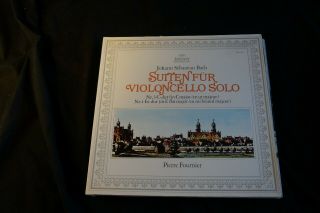 J S Bach Pierre Fournier Suiten For Violoncello Solo No.  3 &4 Archiv Rare Nm Lp