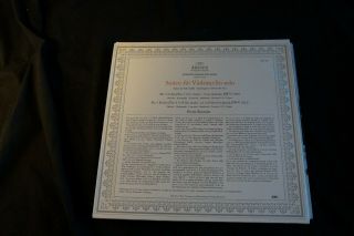 J S Bach Pierre Fournier Suiten for Violoncello Solo No.  3 &4 Archiv RARE NM LP 2