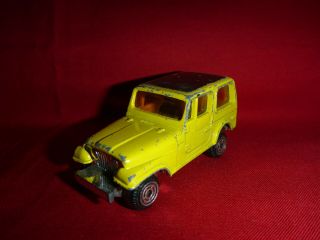 Vintage Kidco Jeep Cj - 7 Hardtop Die Cast Car Yellow 1979 Toy