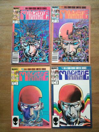 Machine Man Complete 1984 Mini - Series 1 - 4 1 2 3 4 Iron Man 2020 Newsstand