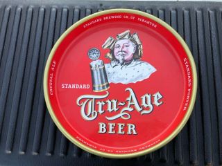 Vintage Metal Beer Tray Standard Brewing Co Scranton Pa