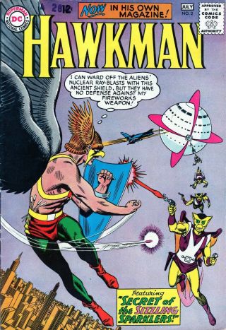 Hawkman 2 Bright Cover Silver Age Dc Comics 1964