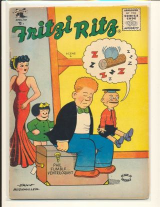 Fritzi Ritz 41 - Early Peanuts By Schulz Good Cond.  Bottom Staple Detached
