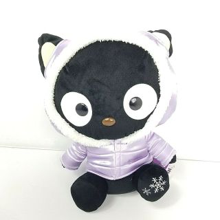 Chococat Sanrio Plush Toy Hello Kitty Friend Black Cat Purple Coat Snowflake