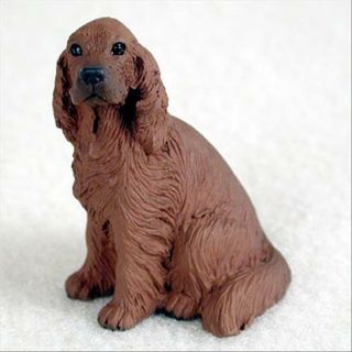 Irish Setter Dog Tiny One Miniature Small Hand Painted Figurine