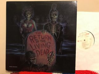 Return Of The Living Dead 1985 Lp Ost Enigma 72004 Bk Vinyl Vg,  Cramps Ssq Tsol